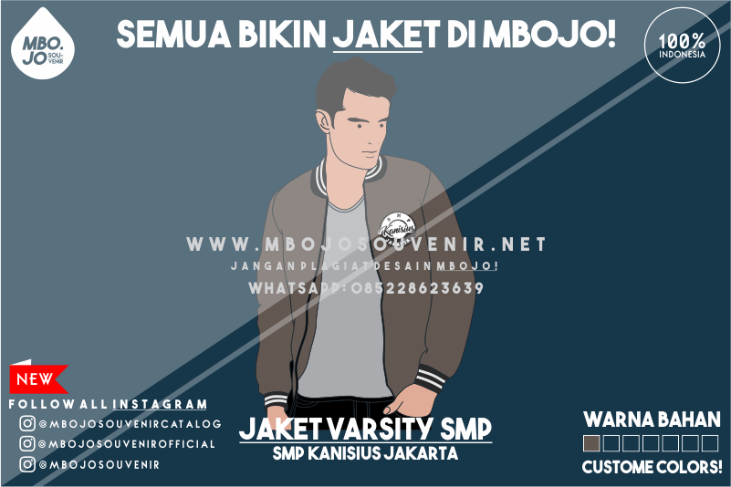 Desain Jaket Kelas SMP Kanisius Jakarta