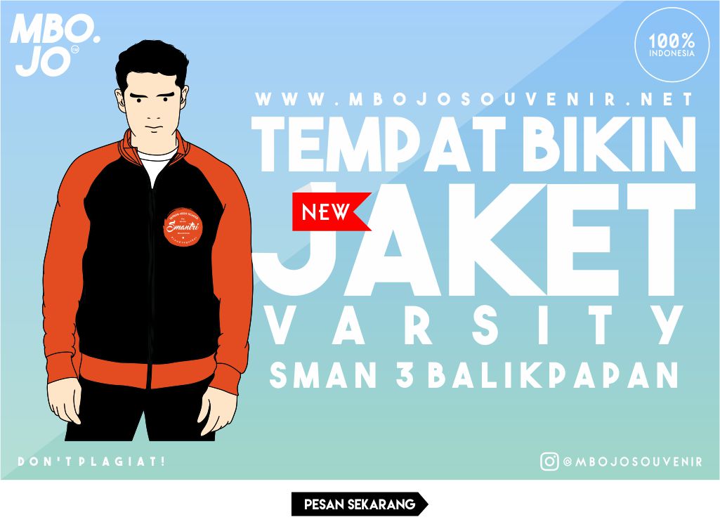 Tempat Bikin Jaket Varsity Kelas SMAN 3 Balikpapan