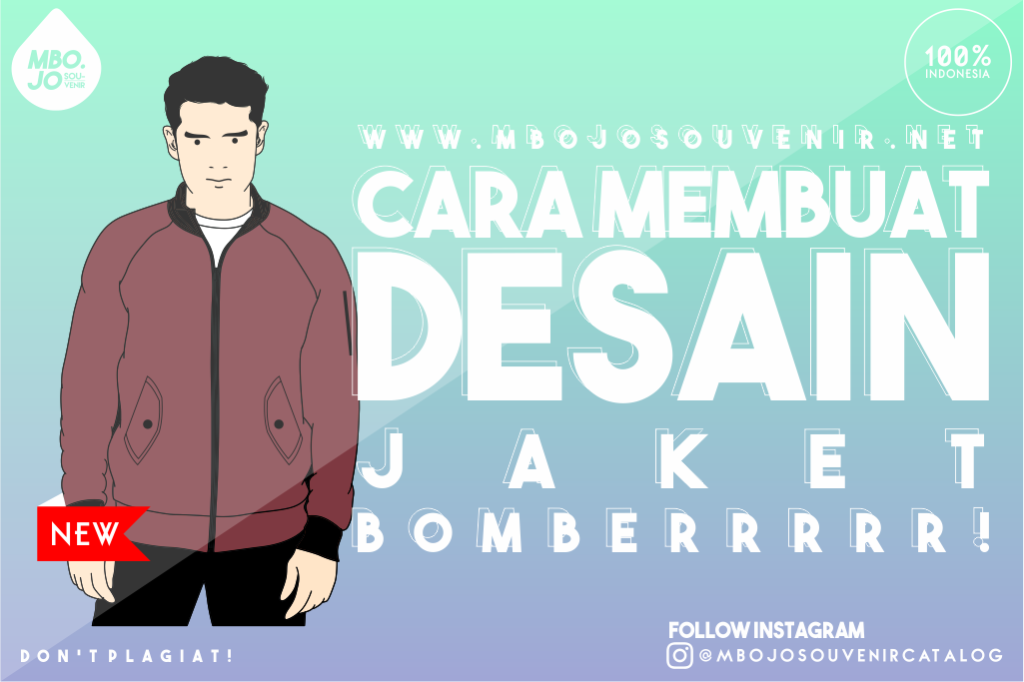 CARA MEMBUAT DESAIN JAKET BOMBER